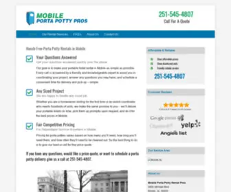 Portapottyrentalmobile.com(Portapottyrentalmobile) Screenshot