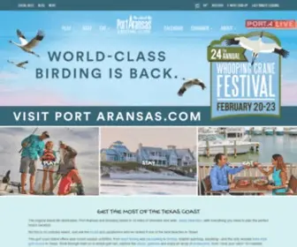 Portaransas.org(Visit Port Aransas & Mustang Island) Screenshot