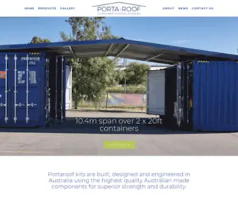 Portaroof.com.au(Porta-Roof) Screenshot