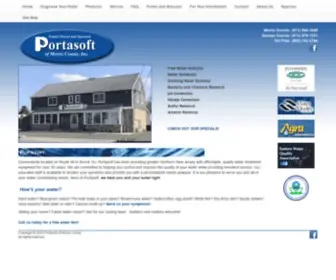 Portasoftnj.com(Water Filtration) Screenshot