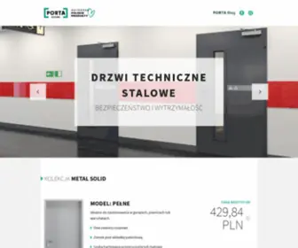 Portasteel.pl(Oferta drzwi technicznych) Screenshot