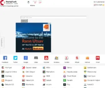 Portaturk.net(Türkiye'nin başlangıç portalı) Screenshot