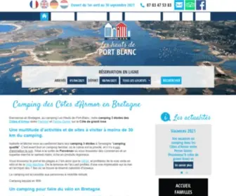 Portblanc.com(Camping Côtes d'Armor) Screenshot