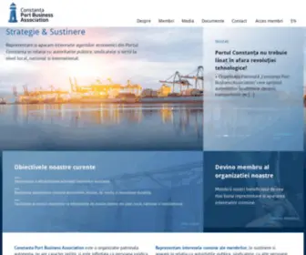 Portbusiness.ro(Constanta Port Business Association Constanta Port Business Association) Screenshot