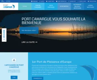 Portcamargue.com(Port Camargue Accueil & Informations) Screenshot