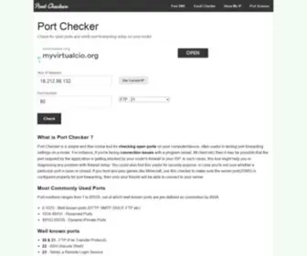 Portchecker.co(Port Checker) Screenshot