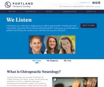 Portchiro.com(Portland Chiropractic Neurology) Screenshot