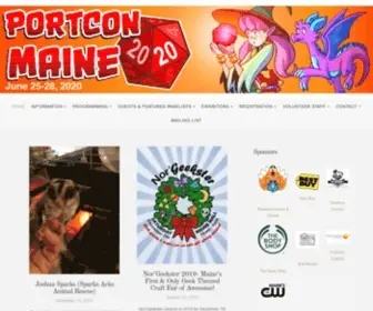 Portconmaine.com(Maine's Geek Culture Celebration) Screenshot