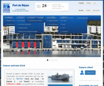 Portdebejaia.dz(Entreprise Portuaire de Bejaia) Screenshot