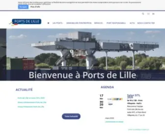 Portdelille.com(Ports de Lille) Screenshot