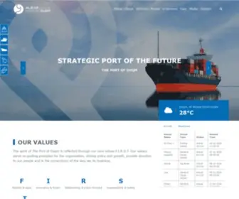 Portduqm.com(Port of Duqm) Screenshot