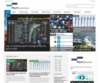 Porteconomics.eu(Economics, Management & Policies) Screenshot