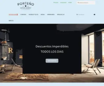 Porteniochic.com.ar(Muebles vintage) Screenshot