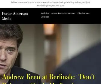 Porteranderson.com(Porter Anderson Media) Screenshot
