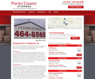 Portercountystorage.com(Storage Units Near Valparaiso) Screenshot