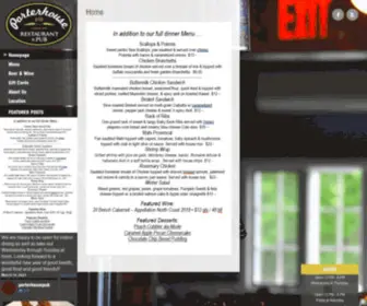Porterhousepub.com(Porterhouse Restaurant & Pub) Screenshot
