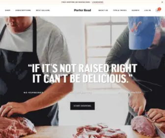 Porterroad.com(Delivering Life Changing Meat) Screenshot