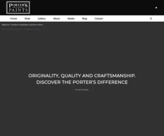 Porterspaints.ie(Porters Paints Distributor and Retailer For UK and Ireland) Screenshot