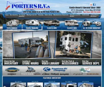 Portersrv.com(Porter's RVs) Screenshot