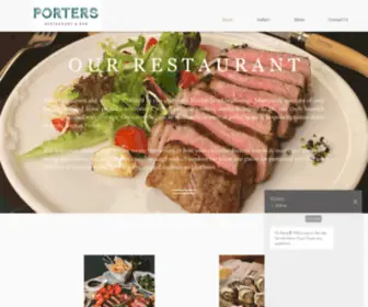 Porterssg.com(Restaurant Bar) Screenshot