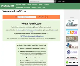 Portertx.com(New Caney) Screenshot