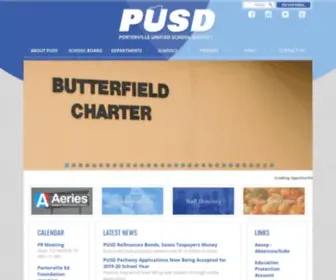 Portervilleschools.org(Porterville Unified School District comprises of 22 schools and) Screenshot