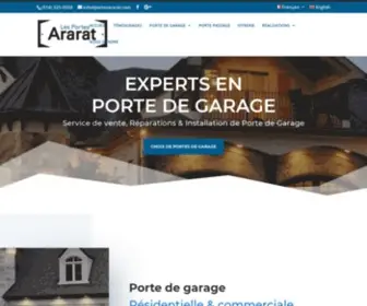 Portesararat.com(Porte de Garage) Screenshot