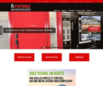 Portesetfenetresfutura.ca(Futura Portes et Fenêtres) Screenshot