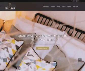 Portfolio-Apartments.co.uk(LUXURY SERVICED APARTMENTS IN HERTFORDSHIRE) Screenshot