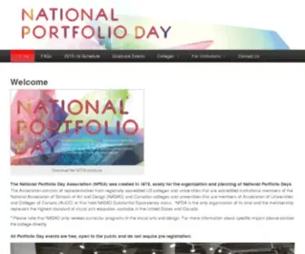 Portfolioday.net(The National Portfolio Day Association) Screenshot