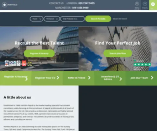 Portfoliopayroll.co.uk(Payroll jobs from the CIPP's preferred supplier) Screenshot