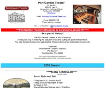 Portgambletheater.com Screenshot