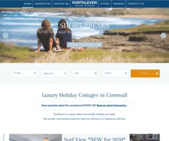 Porthlevenholidaycottages.co.uk(Porthleven Holiday Cottages) Screenshot