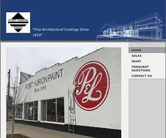 Porthuronpaint.com(Port Huron Paint Company) Screenshot