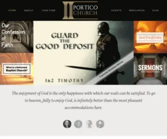 Porticochurch.com(Providence Reformed Baptist Church) Screenshot