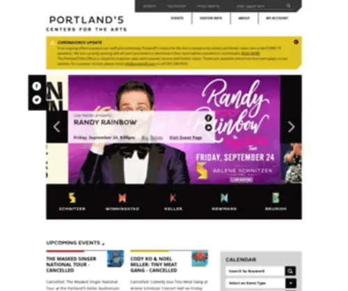 Portland5.org(Portland’5 Centers for the Arts) Screenshot