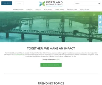 Portlandalliance.com(Portland Business Alliance) Screenshot