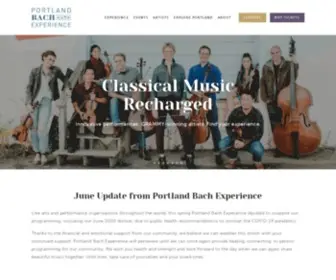 Portlandbachexperience.com(Portland Bach Experience) Screenshot