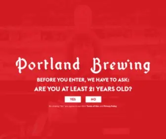 Portlandbrewing.com(Portland Brewing Co) Screenshot