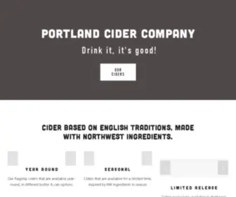 Portlandcider.com(Portland Cider Company) Screenshot