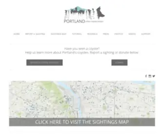 Portlandcoyote.com(PORTLAND URBAN COYOTE PROJECT) Screenshot