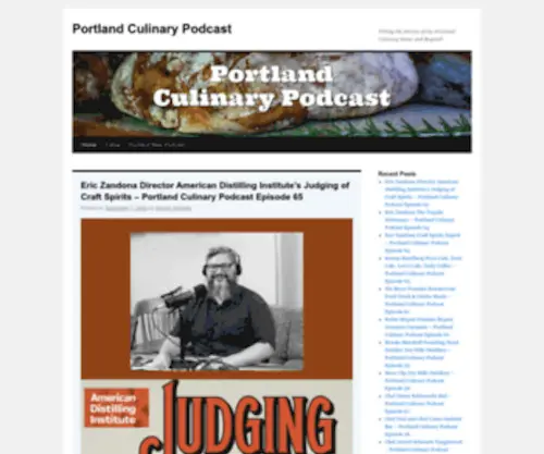 Portlandculinarypodcast.com(GitHub News website) Screenshot