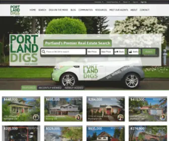 Portlanddigs.com(Oregon Digs Real Estate) Screenshot