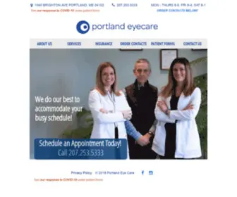 Portlandeyecare.net(Portland Eyecare) Screenshot