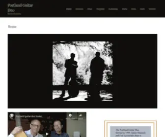 Portlandguitarduo.com(Classical Guitarists) Screenshot