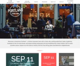 Portlandmaine.com(Portland's Downtown District) Screenshot