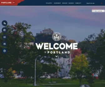 Portlandmaine.gov(The City of Portland) Screenshot
