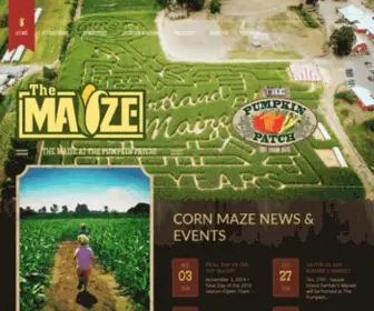 Portlandmaize.com(The MAiZE at the Pumpkin Patch) Screenshot