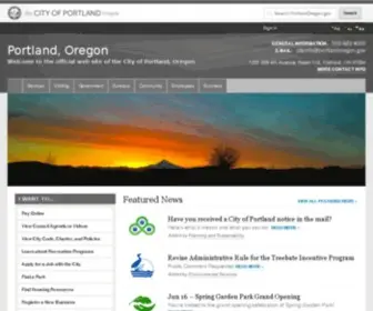 Portlandonline.com(The City of Portland) Screenshot