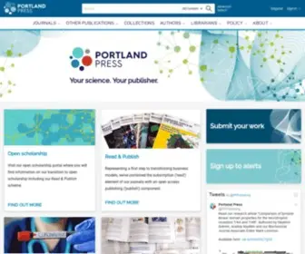 Portlandpresspublishing.com(Portland Press) Screenshot